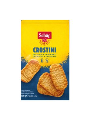 SCHÄR - Crostini (Petit Crisp), suché krekry, bez lepku, 150g - obrázek