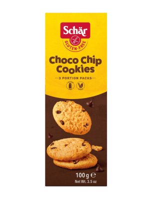 Schär Choco Chip Cookies 100g sušenky bez lepku s kousky čokolády - obrázek