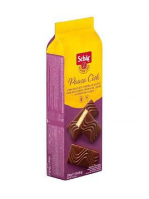 Schär Pausa Ciok 35g řezy bez lepku v kakaové polevě s mléčnou náplní
