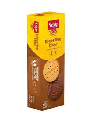 Schär Digestive choc 150g sušenky bez lepku s cereáliemi polomáčené v mléčné čokoládě