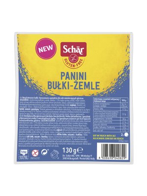 SCHÄR - housky PANINI, kulaté, bez lepku, 130 g (ct 8) - obrázek