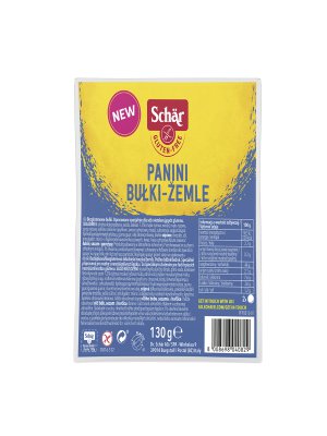 Schär Panini white 130g (2 kusy) kulaté světlé žemle bez lepku