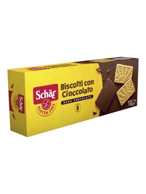 SCHÄR - Biscotti con Cioccolato, sušenky polomáčené, bez lepku, 150g - obrázek