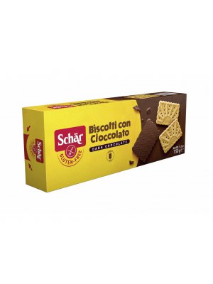 Schär Biscotti con cioccolato 150g sušenky bez lepku polomáčené