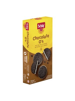 Schär Chocolate O's 165g sušenky bez lepku kakaové s mléčnou náplní - obrázek
