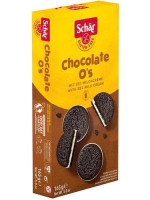 Schär Chocolate O's 165g sušenky bez lepku kakaové s mléčnou náplní