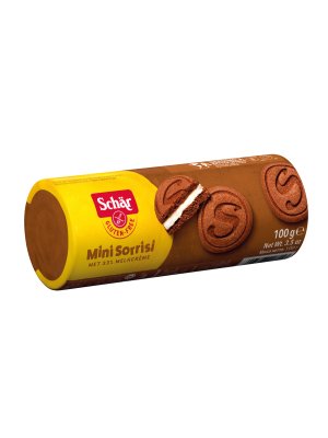 Schär Mini Sorrisi 100g kakaové sušenky bez lepku s mléčnou náplní - obrázek