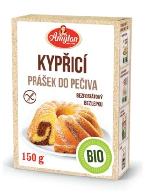 Amylon - Kypřicí prášek do pečiva XL s vinným kamenem, bez fosfátů, bez lepku, 150g - obrázek