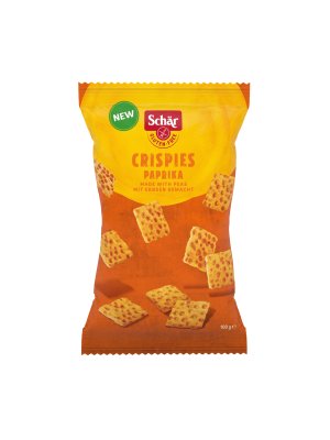 Schär Crispies Paprika 100g  - křupavé hrachové chipsy bez lepku - obrázek