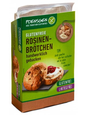 Poensgen Bulky s rozinkami 150g (2x75g) bez lepku (expirace 4.10.2024)