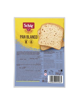 SCHÄR - chléb Pan Blanco - bílý, toustový, bez lepku, 250g - obrázek