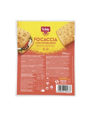 SCHÄR - housky FOCACCIA CON ROSMARINO, bez lepku, 200g - obrázek