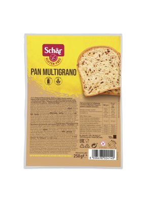SCHÄR - chléb Pan Multigrano - bílý se zrníčky, bez lepku, 250g - obrázek