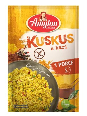 Amylon - Kuskus s kari, bez lepku, 50g - obrázek Amylon - Kuskus s kari, bez lepku, 50g - obrázek