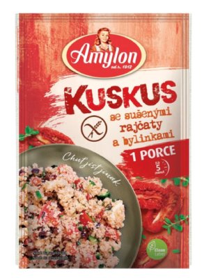 Amylon - Kuskus s rajčaty a bylinkami, bez lepku, 50g - obrázek