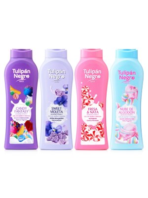 Tulipán Negro bonbonové sprchové gely 4x650 ml