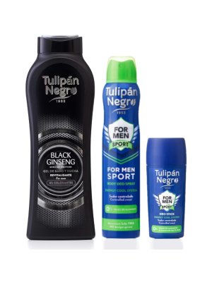 Tulipán Negro sada pánské tělové kosmetiky 3 ks