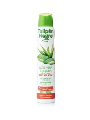 Tulipán Negro tělový tělový deodorant Aloe a Jojoba sprej 200 ml