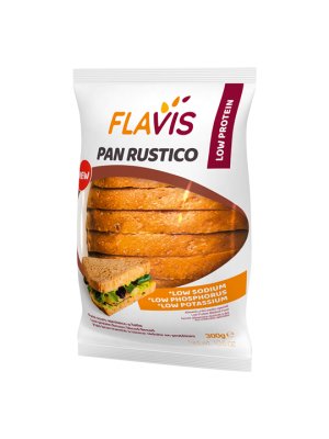 FLAVIS PAN RUSTICO 300g chléb tmavý nízkobílkovinný a bez lepku