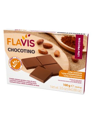 FLAVIS CHOCOTINO 100g cukrovinka na bázi kakaa nízkobílkovinná a bez lepku