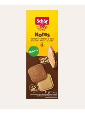 Schär Notes 81g sušenky s mléčnou čokoládou bez lepku Schär Notes 81g sušenky s mléčnou čokoládou bez lepku