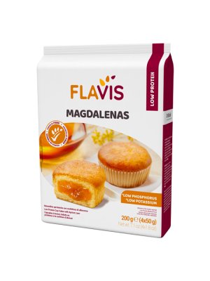 PKU FLAVIS MAGDALENAS 200 g muffinky nízkobílkovinné a bez lepku (expirace 30.01.2026)