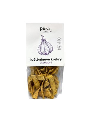 PuraSnack – česnekové krekry, bez lepku, 65g PuraSnack – česnekové krekry, bez lepku, 65g
