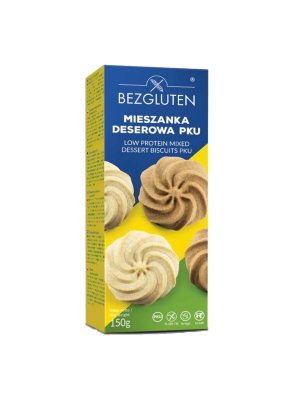 BEZGLUTEN - Sušenky PKU DEZERTNÍ MIX, nízkobílkovinné, 150g