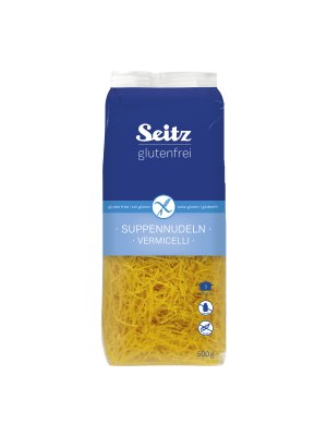 SEITZ - Těstoviny VERMICELLI, Polévkové nudle, bez lepku, 500g
