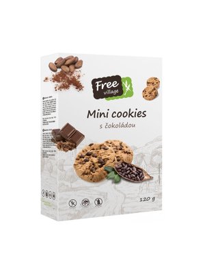 Free Village - Mini cookies, bez lepku 120g Free Village - Mini cookies, bez lepku 120g