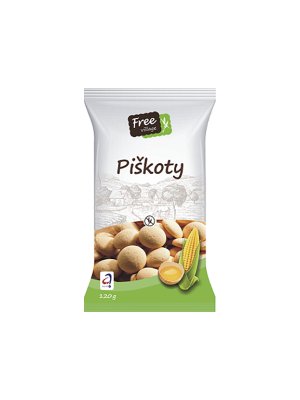 Free Village - Piškoty, bez lepku, 120g Free Village - Piškoty, bez lepku, 120g