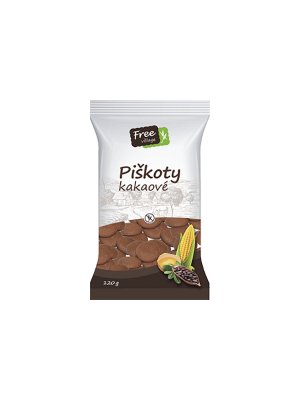 Free Village - Piškoty kakaové, bez lepku, 120g Free Village - Piškoty kakaové, bez lepku, 120g