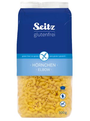 SEITZ - Těstoviny ELBOW, Kolínka, bez lepku, 500g