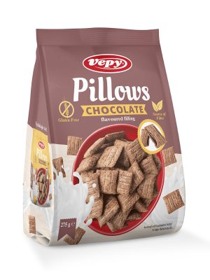 VEPY - Pillows Chocolate - polštářky s čokoládovou náplní, bez lepku, 275g