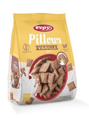 VEPY - Pillows Vanilla - polštářky s vanilkovou náplní, bez lepku, 275g