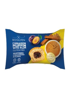 BEZGLUTEN - Muffin "ŠVESTKA" se skořicí, bez lepku, 60g