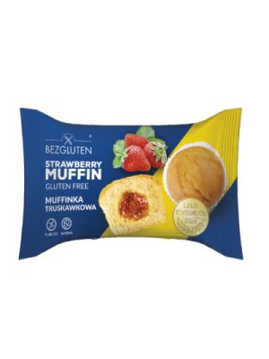 BEZGLUTEN - Muffin "JAHODA", bez lepku, 60g
