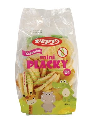 VEPY - Kukuřičné placky MINI s vit.B1, bez lepku, 45g