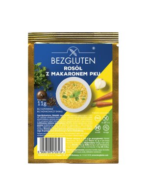 BEZGLUTEN - Polévka PKU - Kuřecí vývar s nudlemi nízkobílkovinný PKU, 11g