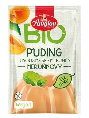 Amylon - BIO Puding meruňkový, bez lepku, 40g Amylon - BIO Puding meruňkový, bez lepku, 40g