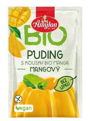 Amylon - BIO Puding mangový, bez lepku, 40g Amylon - BIO Puding mangový, bez lepku, 40g