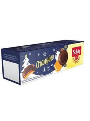 Schär Orangino vánoční 150g  piškoty bez lepku máčené v čokoládě s pomerančovou náplní