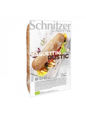 Schnitzer Baguettini Rustic 200g BIO bageta tmavá bez lepku