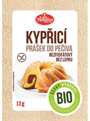 Amylon Kypřicí prášek do pečiva BIO 12g bez lepku