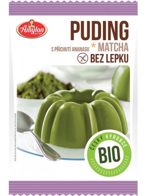 Amylon Macha puding s příchutí ananasu  BIO 40g bez lepku