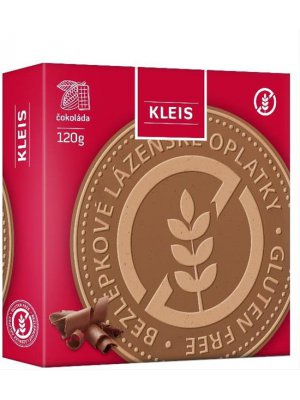 Kleis Lázeňské oplatky čokoládové 120g bez lepku (expirace 9.9.2024)