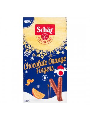 Schär Ciocko Sticks 150g vánoční čokoládové pomerančové tyčinky bez lepku