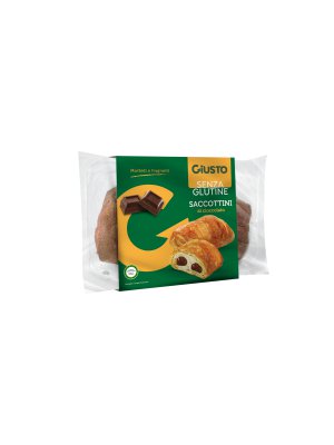 Giusto Saccottini 320g (4x80g) taštičky plněné čokoládou ( možné rozpéci 5 min) bez lepku